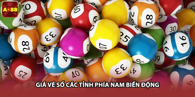 Giá vé số các tỉnh phía nam biến động
